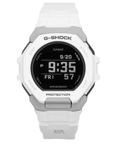 카시오 G-Shock G-Squad 디지털 스마트폰 링크 화이트 바이오 기반 수지 쿼츠 GBD-300-7 200M 남성용 시계