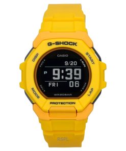 카시오 G-Shock G-Squad 디지털 스마트폰 링크 옐로우 바이오 기반 수지 쿼츠 GBD-300-9 200M 남성용 시계