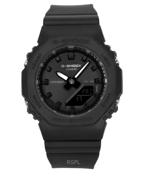 카시오 G-Shock 아날로그 디지털 바이오 기반 수지 블랙 다이얼 쿼츠 GMA-P2100BB-1A 200M 여성용 시계