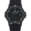 재생품 Luminox Leatherback SEA Turtle 실리콘 스트랩 블랙 다이얼 스위스 쿼츠 XS.0301.BO.L 100M 남성용 시계