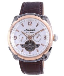 재생품 Ingersoll The Michigan White Dial Open Heart Automatic I01103B 남성용 시계