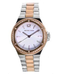 재생품 Michael Kors Lennox Crystal Accents 실버 다이얼 쿼츠 MK6989 여성용 시계