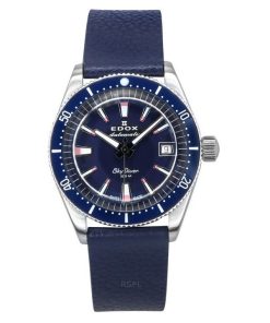 Edox Skydiver Limited Special Blue Dial Automatic Diver&#39,s 80131 3BUC BUICO 300M 남성용 시계(추가 스트랩 포함)