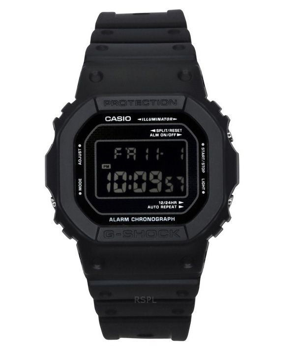 카시오 G-Shock 디지털 바이오 기반 수지 스트랩 쿼츠 DW-5600RW-1 200M 남성용 시계