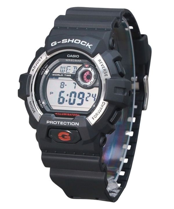 카시오 G-Shock 디지털 레진 스트랩 쿼츠 G-8900S-1 200M 남성용 시계