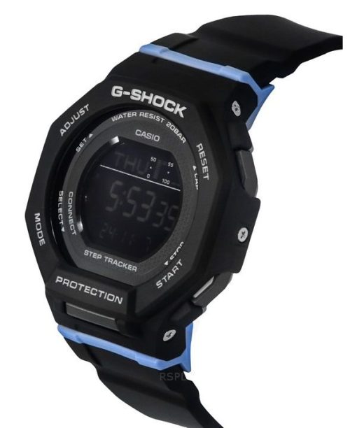 카시오 G-Shock G-Squad 디지털 스마트폰 링크 바이오 기반 수지 스트랩 쿼츠 GMD-B300-1 200M 여성용 시계