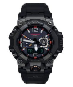 카시오 G-Shock Master Of G-Land Mudmaster 아날로그 디지털 스마트폰 링크 블랙 다이얼 솔라 GWG-B1000EC-1A 200M 남성용 시계