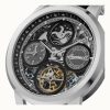 Ingersoll The Arc Moon Phase 가죽 스트랩 블랙 스켈레톤 다이얼 자동 I16001 남성용 시계