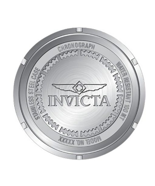 Invicta Pro Diver 크로노그래프 실리콘 스트랩 블랙 다이얼 쿼츠 47282 100M 남성용 시계