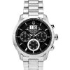 Bulova Sutton Big Date 크로노그래프 스테인리스 스틸 블랙 다이얼 쿼츠 96B319 남성용 시계