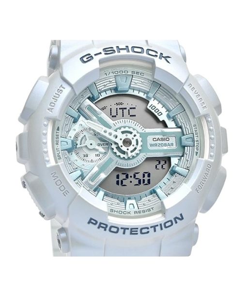 카시오 G-Shock 아날로그 디지털 바이오 기반 수지 스트랩 블루 다이얼 쿼츠 GMA-S110ST-2A 200M 여성용 시계