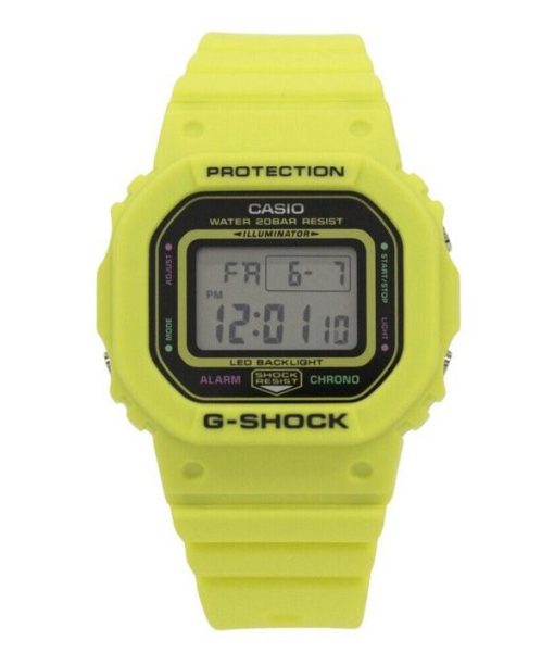 카시오 G-Shock 에너지팩 시리즈 디지털 옐로우 바이오 기반 수지 스트랩 쿼츠 GMD-S5600EP-9 200M 여성용 시계