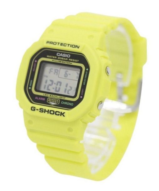 카시오 G-Shock 에너지팩 시리즈 디지털 옐로우 바이오 기반 수지 스트랩 쿼츠 GMD-S5600EP-9 200M 여성용 시계