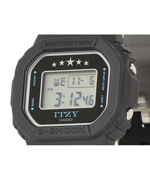 카시오 G-Shock ITZY 콜라보레이션 디지털 바이오 기반 수지 스트랩 쿼츠 GMD-S5610IT-1 200M 여성용 시계