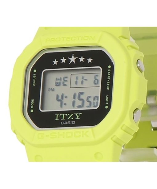 카시오 G-Shock ITZY 콜라보레이션 디지털 그린 바이오 기반 수지 스트랩 쿼츠 GMD-S5610IT-3 200M 여성용 시계