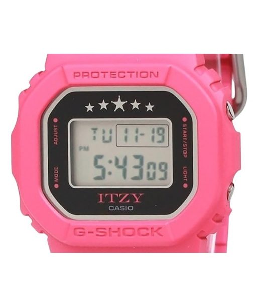 카시오 G-Shock ITZY 콜라보레이션 디지털 바이오 기반 수지 스트랩 쿼츠 GMD-S5610IT-4A 200M 여성용 시계