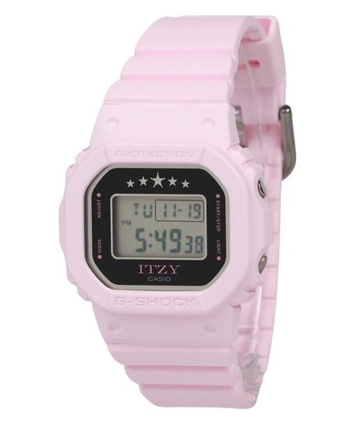 카시오 G-Shock ITZY 콜라보레이션 디지털 핑크 바이오 기반 수지 스트랩 쿼츠 GMD-S5610IT-4B 200M 여성용 시계