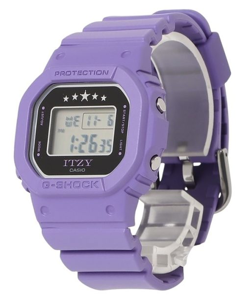 카시오 G-Shock ITZY 콜라보레이션 디지털 바이올렛 바이오 기반 수지 스트랩 쿼츠 GMD-S5610IT-6 200M 여성용 시계