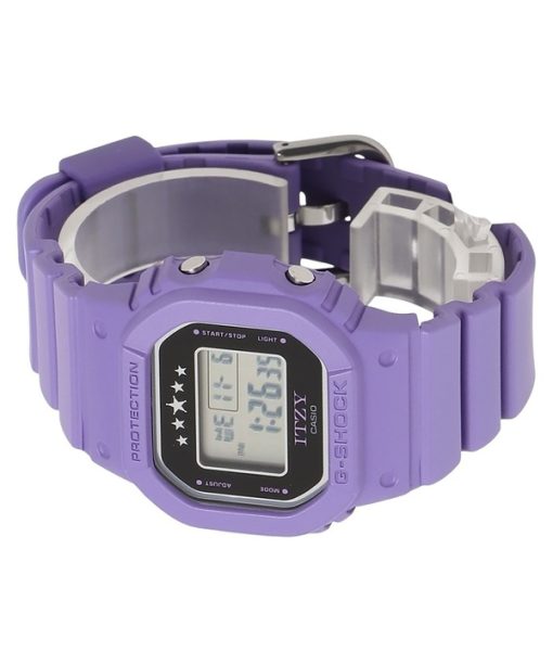 카시오 G-Shock ITZY 콜라보레이션 디지털 바이올렛 바이오 기반 수지 스트랩 쿼츠 GMD-S5610IT-6 200M 여성용 시계