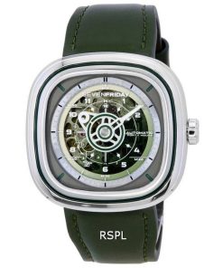 Sevenfriday T-Series Green-T 스켈레톤 다이얼 오토매틱 T1/06 SF-T1-06 남성용 시계