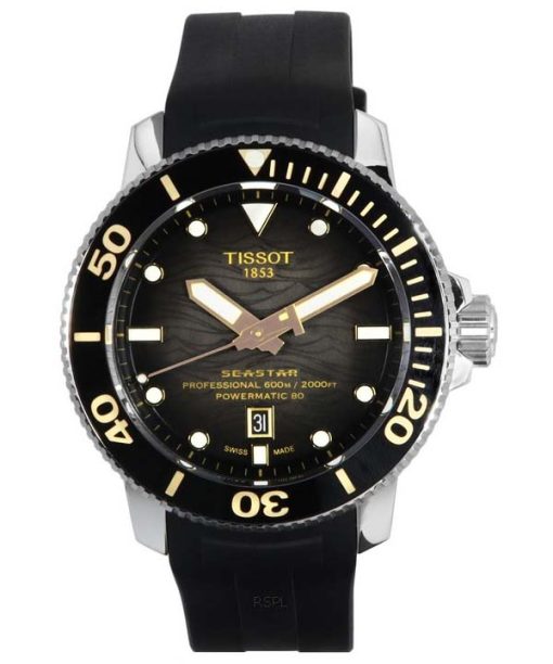 Tissot T-Sport Seastar 2000 Professional Powermatic 80 다이버의 T120.607.17.441.01 T1206071744101 600M 남성용 시계