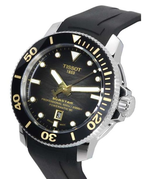 Tissot T-Sport Seastar 2000 Professional Powermatic 80 다이버의 T120.607.17.441.01 T1206071744101 600M 남성용 시계