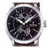 Festina Retro Leather Strap Multifunction Black Dial Quartz F16573-4 남성용 시계