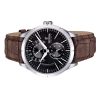 Festina Retro Leather Strap Multifunction Black Dial Quartz F16573-4 남성용 시계