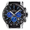 Festina Timeless 크로노그래프 가죽 스트랩 블랙 다이얼 쿼츠 F20561-6 100M 남성용 시계