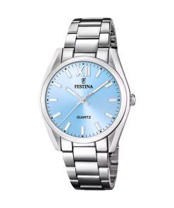 Festina Boyfriend 스테인리스 스틸 블루 다이얼 쿼츠 F20622-3 여성용 시계