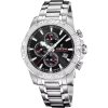 Festina Timeless 크로노그래프 스테인리스 스틸 블랙 다이얼 쿼츠 F20704-3 100M 남성용 시계