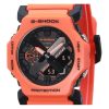 카시오 G-Shock 아날로그 디지털 바이오 기반 오렌지 수지 스트랩 블랙 다이얼 쿼츠 GA-2300FL-4A 200M 남성용 시계