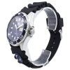 재생품 Orient Ray II 고무 스트랩 블루 다이얼 자동 FAA02008D9 200M 남성용 시계