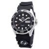 재생품 Orient Ray II 고무 스트랩 블랙 다이얼 자동 FAA02007B9 200M 남성용 시계