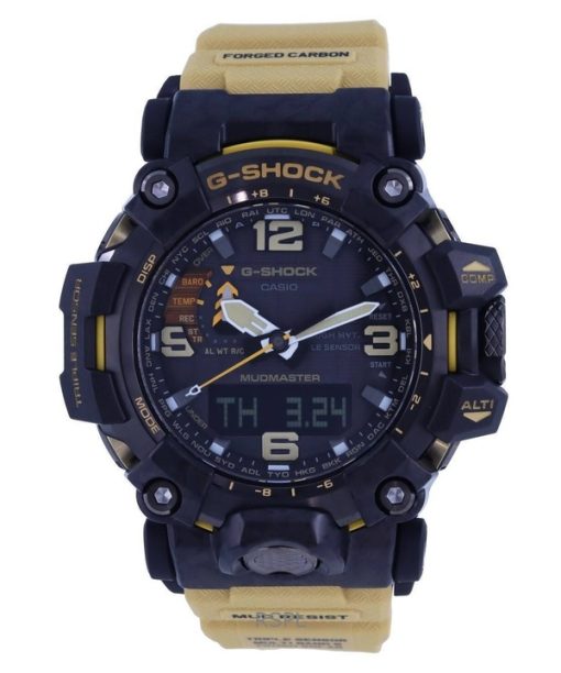 재생품 카시오 G-Shock Mudmaster 아날로그 디지털 Tough Solar GWG-2000-1A5 200M 남성용 시계