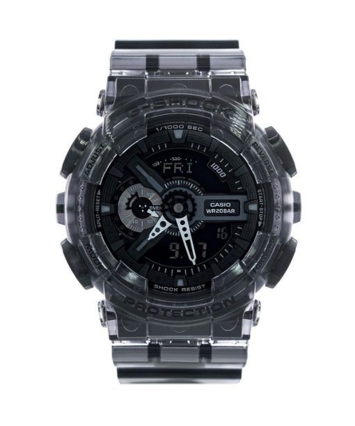 재생품 카시오 G-Shock 아날로그 디지털 수지 스트랩 블랙 다이얼 쿼츠 GA-110SKE-8A 200M 남성용 시계