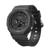 재생품 카시오 G-Shock 아날로그 디지털 수지 스트랩 블랙 다이얼 쿼츠 GA-2100-1A1 200M 남성용 시계